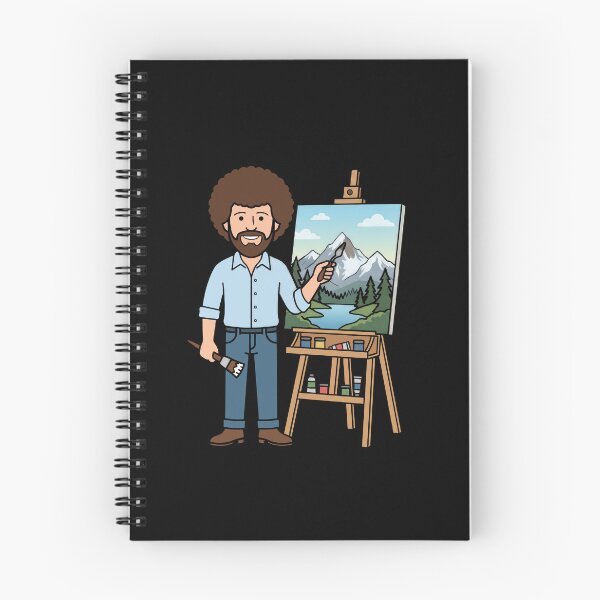Item preview, Bob Ross Painting a Mountain Landscape designed and sold by Karamram Studio.