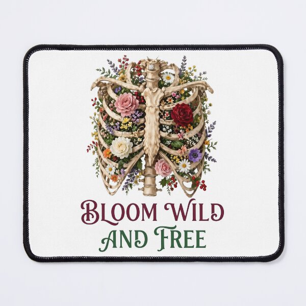 Item preview, Bloom Wild And Free Floral Skeleton Ribcage designed and sold by Sovereign Supply Co..