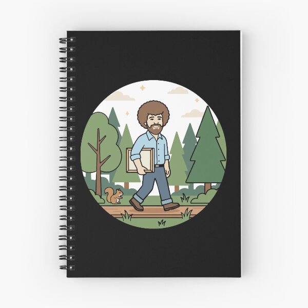 Item preview, Bob Ross Forest Walk Nature Art Illustration designed and sold by Karamram Studio.