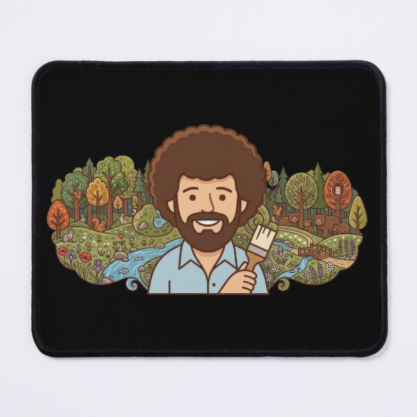 Item preview, Bob Ross Nature Painting Forest Wildlife Art designed and sold by Karamram Studio.