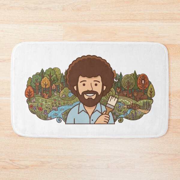 Item preview, Bob Ross Nature Painting Forest Wildlife Art designed and sold by Karamram Studio.