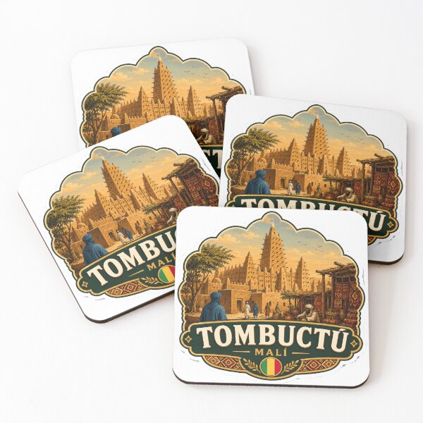 Item preview, Timbuktu Mali – Ancient Mud Architecture & Sahara Travel Art designed and sold by ChicClicker.
