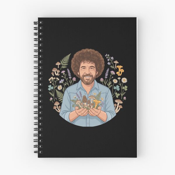 Item preview, Bob Ross Mushroom Garden Nature Art designed and sold by Karamram Studio.