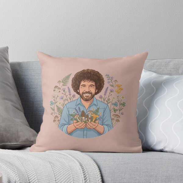 Item preview, Bob Ross Mushroom Garden Nature Art designed and sold by Karamram Studio.