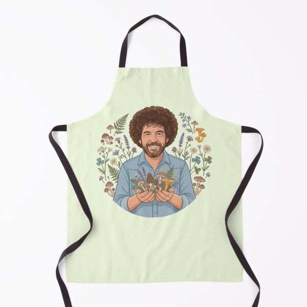 Item preview, Bob Ross Mushroom Garden Nature Art designed and sold by Karamram Studio.
