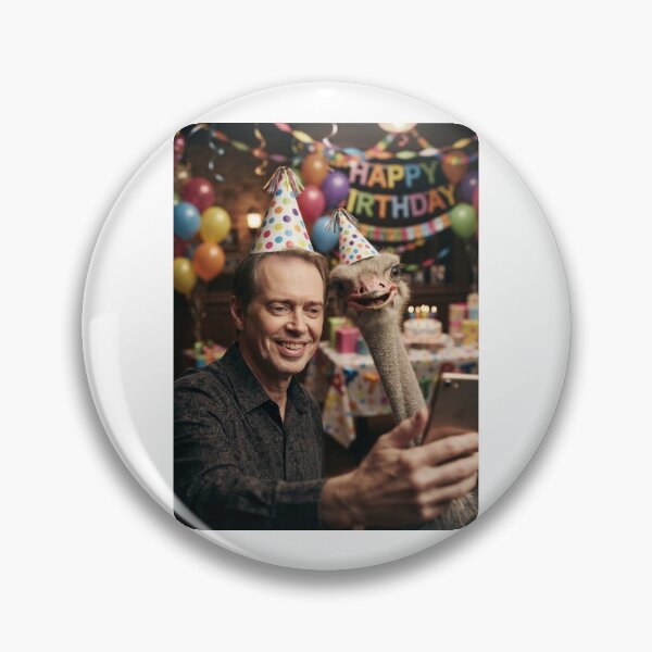 Item preview, Steve buscemi selfie ostrich ostrichs birthday cake memes happy Funny prank meme gift weird  designed and sold by CheeseBlueprint.