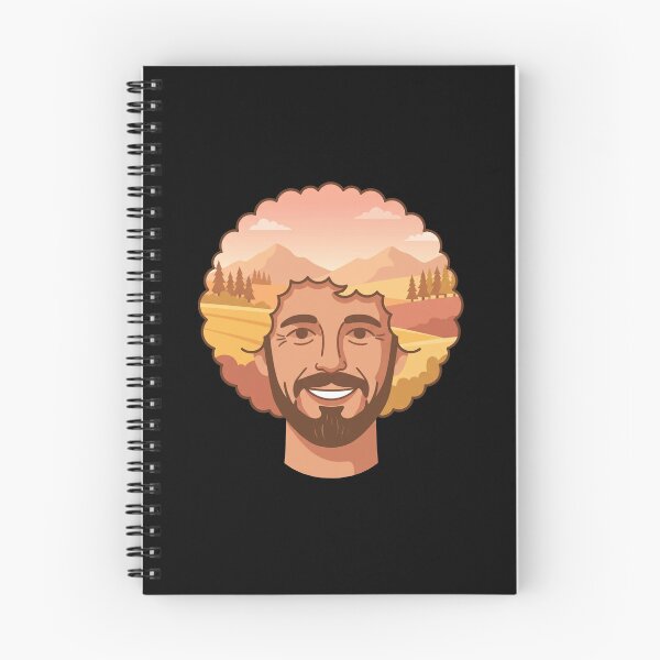 Item preview, Bob Ross – Happy Painter Mountain Landscape designed and sold by Karamram Studio.