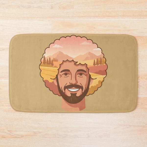 Item preview, Bob Ross – Happy Painter Mountain Landscape designed and sold by Karamram Studio.