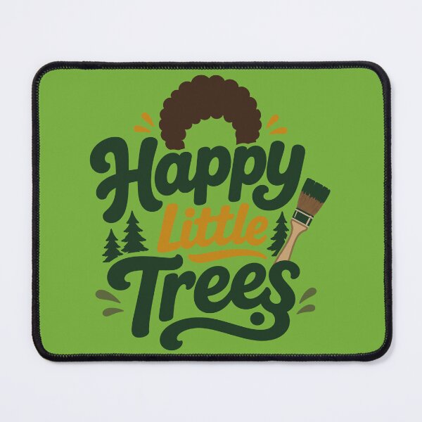 Item preview, Happy Little Trees – Painter & Brush designed and sold by Karamram Studio.