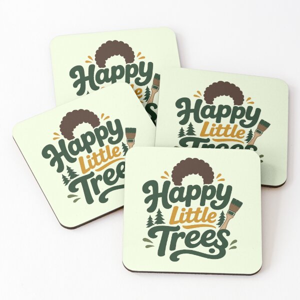 Item preview, Happy Little Trees – Painter & Brush designed and sold by Karamram Studio.