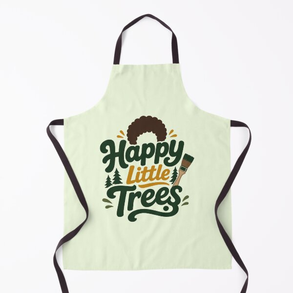 Item preview, Happy Little Trees – Painter & Brush designed and sold by Karamram Studio.