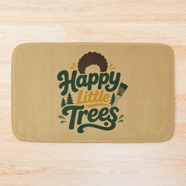 Item preview, Happy Little Trees – Painter & Brush designed and sold by Karamram Studio.