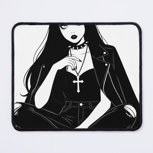 Item preview, Goth Girl aesthetic, leather jacket, alternative fashion designed and sold by OH-MY-GOTH.