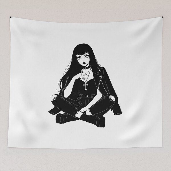 Item preview, Goth Girl aesthetic, leather jacket, alternative fashion designed and sold by OH-MY-GOTH.