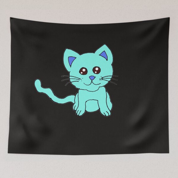 Item preview, Little blue cat designed and sold by ArthureCendre.