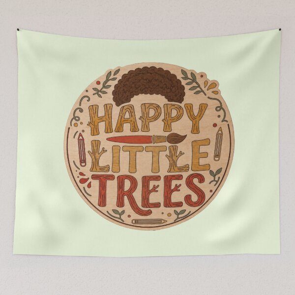 Item preview, Happy Little Trees – Bob Ross  designed and sold by Karamram Studio.