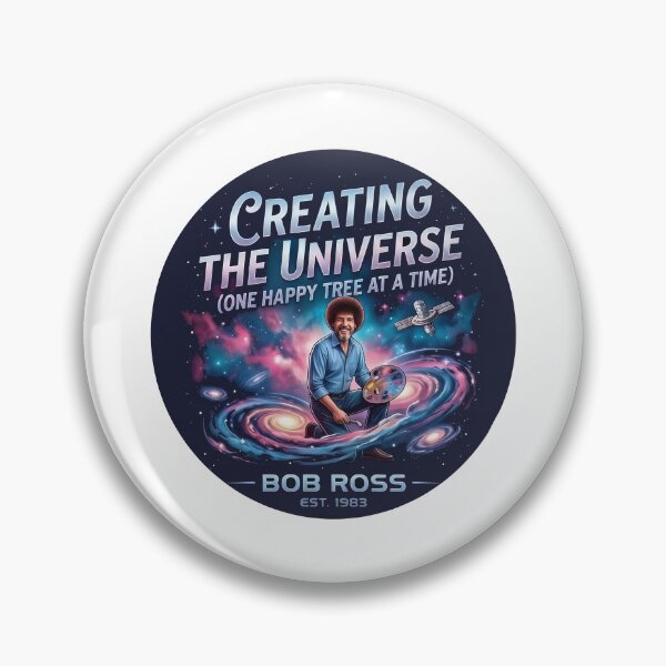 Item preview, Bob Ross "Creating the Universe" Cosmic Art  designed and sold by Karamram Studio.