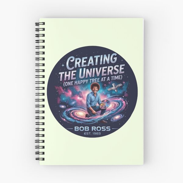 Item preview, Bob Ross "Creating the Universe" Cosmic Art  designed and sold by Karamram Studio.