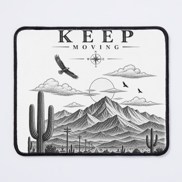 Item preview, Keep Moving Desert Journey designed and sold by CodePaws Creations.