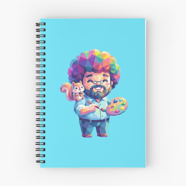Item preview, Cute Bob Ross with Happy Little Squirrel Geometric Art designed and sold by Karamram Studio.
