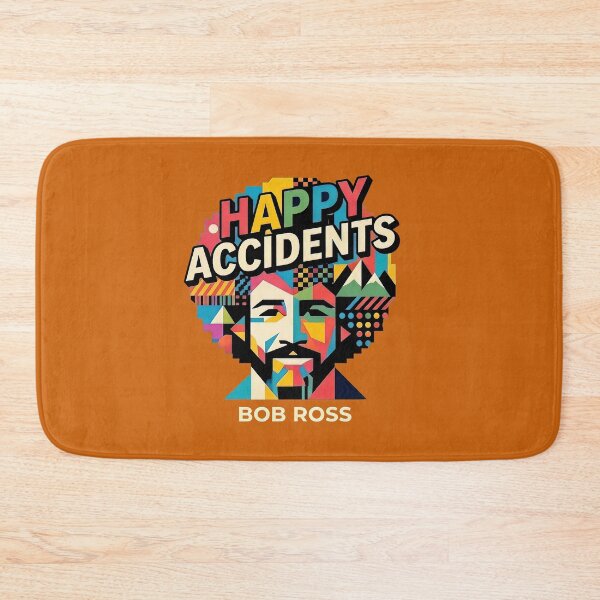 Item preview, Bob Ross "Happy Accidents" Geometric Pop Art  designed and sold by Karamram Studio.