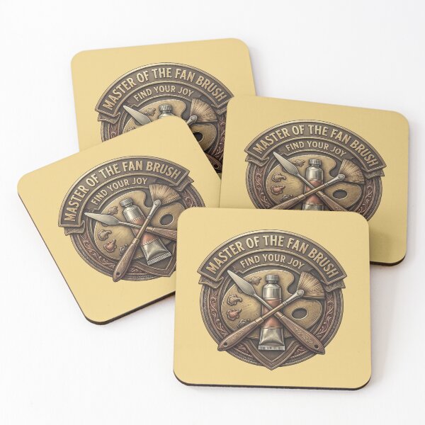 Item preview, Bob Ross "Master of the Fan Brush" Vintage Artist Emblem designed and sold by Karamram Studio.