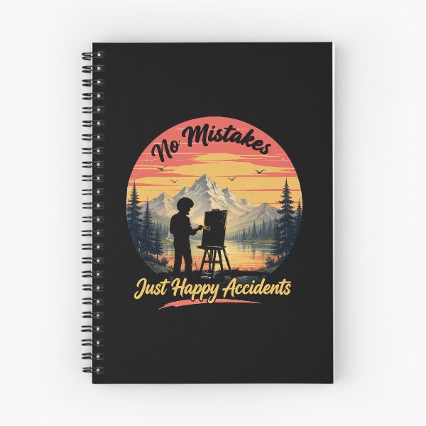 Item preview, Bob Ross "No Mistakes Just Happy Accidents" Vintage Sunset designed and sold by Karamram Studio.