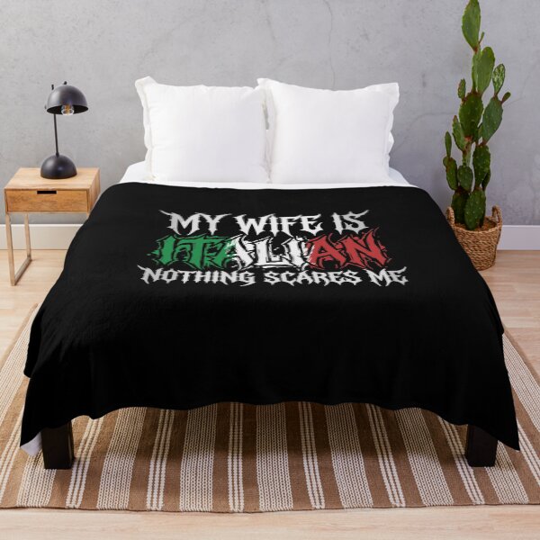 Item preview, My Wife Is Italian Nothing Scares Me Husband Italy Heritage Humor designed and sold by PopStars1993.