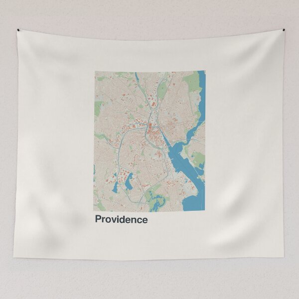 Item preview, Providence Minimalistic Map Art designed and sold by MapsNerd.