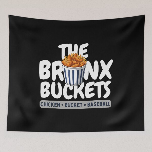Item preview, Bronx Foodie Bucket Baseball Humor Tee designed and sold by lyaDubas1986.