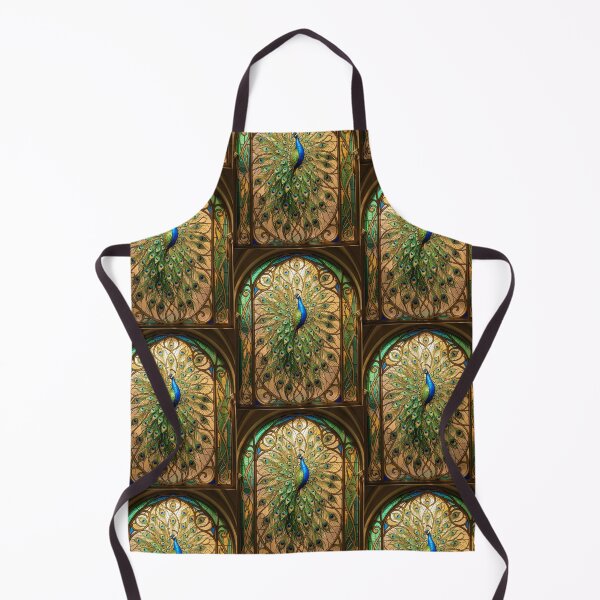 Item preview, Peacock Stained Glass Window Art designed and sold by pinkal.