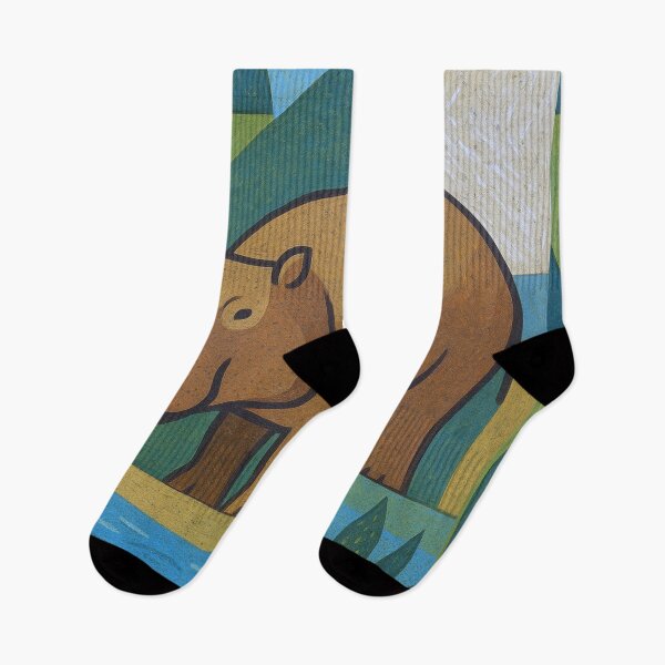 Item preview, Hippo, an artistic cubist illustration. designed and sold by GalleryKauffeld.