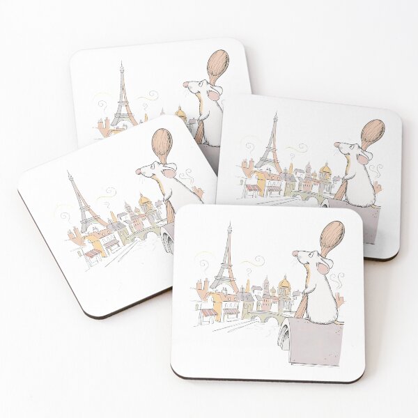 Item preview, Parisian Chef Rat Dreamy Skyline Art  designed and sold by SaveonOneal.