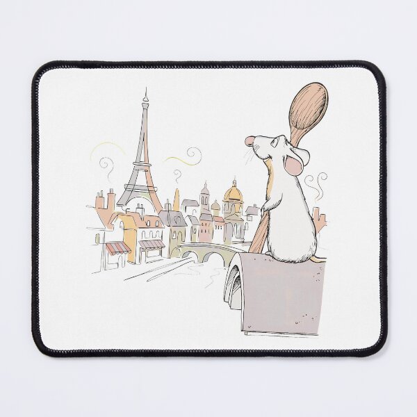 Item preview, Parisian Chef Rat Dreamy Skyline Art  designed and sold by SaveonOneal.