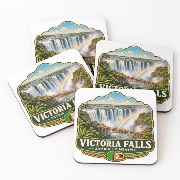 Item preview, Victoria Falls – Zambia & Zimbabwe Waterfall Travel Art designed and sold by ChicClicker.