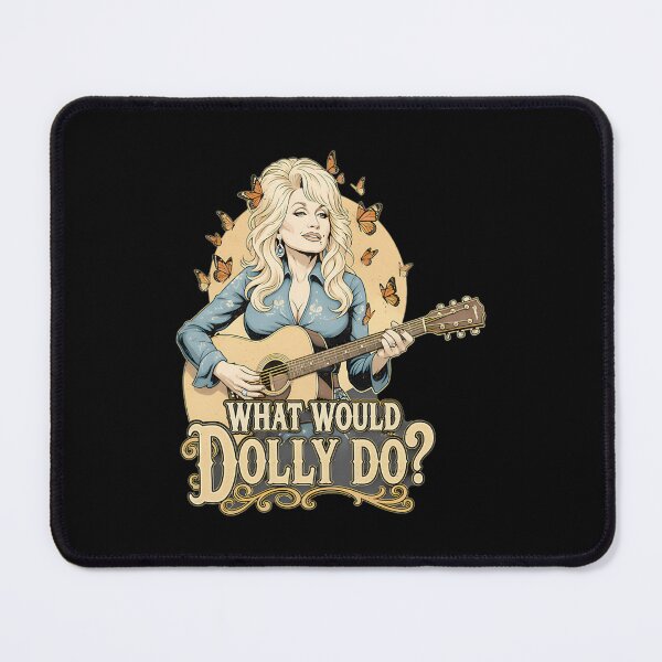Item preview, What Would Dolly Do Dolly Parton Country Music What Would Dolly Do Butterflies Guitar Icon Legend I designed and sold by MelissaGardena.