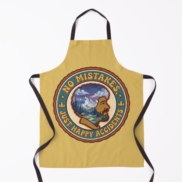 Item preview, Bob Ross Nature Badge designed and sold by Karamram Studio.