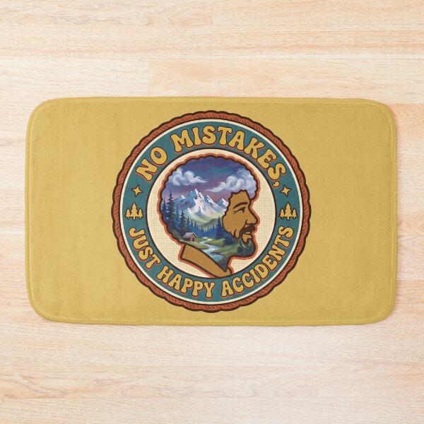 Item preview, Bob Ross Nature Badge designed and sold by Karamram Studio.