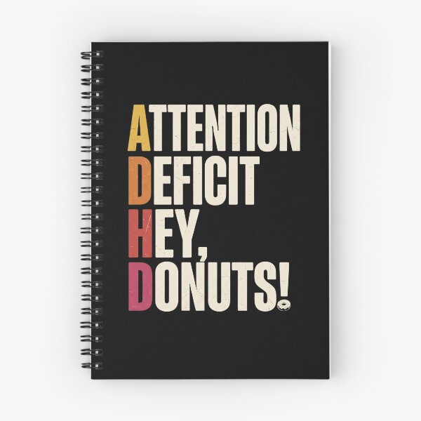 Item preview, ADHD Attention Deficit Hey Donuts - Funny Acronym Humor designed and sold by dudelinart.