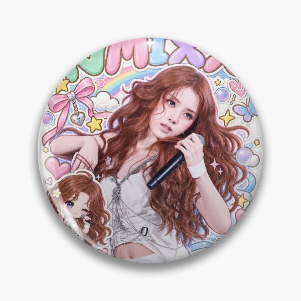 Item preview, JIWOO NMIXX Heavy Serenade Fanart – Cute Pastel Kpop Design designed and sold by Valereekmerch.