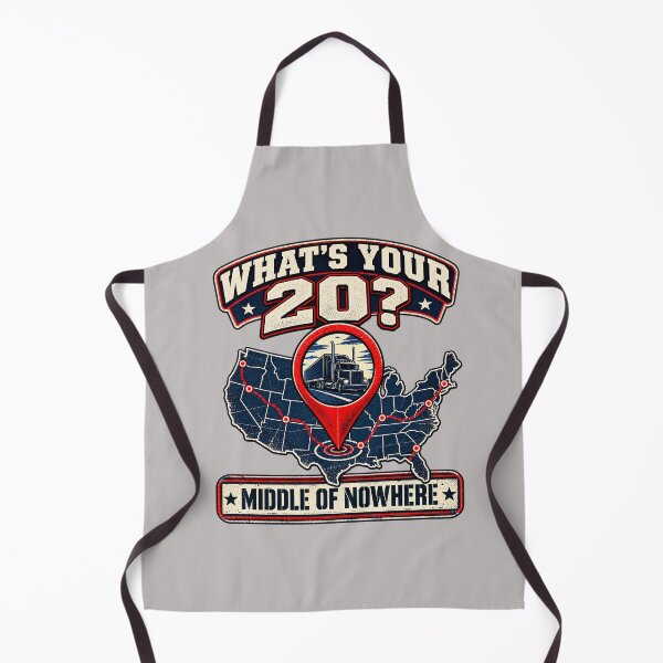 Item preview, What's Your 20? Middle of Nowhere - Trucker GPS Map Art designed and sold by NomadForge.