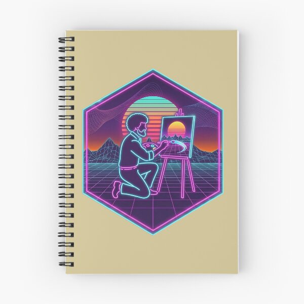 Item preview, Bob Ross Synthwave Art designed and sold by Karamram Studio.