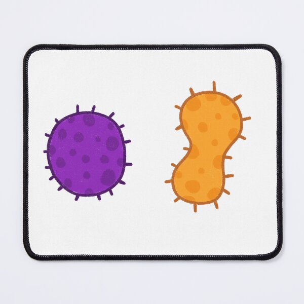 Item preview, Cute Virus and Bacteria Illustration - Hand Drawn Germ Cells Art designed and sold by somimalikkk.