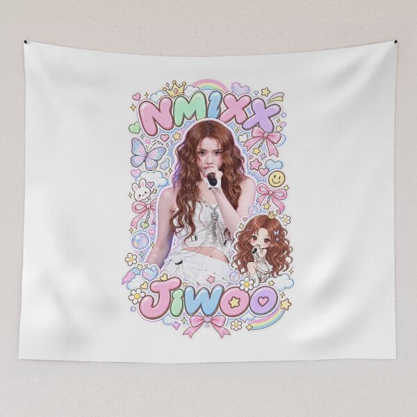 Item preview, JIWOO Heavy Serenade Stage Look – NMIXX Fanmade Kpop Art designed and sold by Valereekmerch.