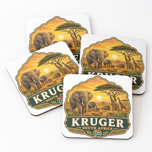 Item preview, Kruger South Africa – Elephants, Giraffes & Safari Travel Art designed and sold by ChicClicker.