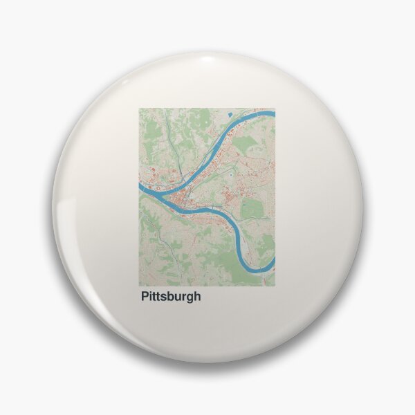 Item preview, Pittsburgh Minimalistic Map Art designed and sold by MapsNerd.