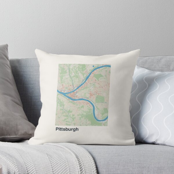 Item preview, Pittsburgh Minimalistic Map Art designed and sold by MapsNerd.
