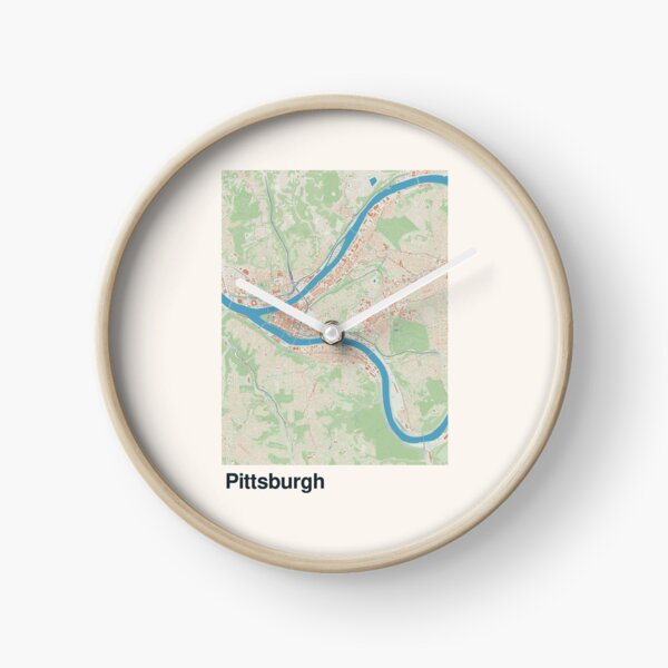 Item preview, Pittsburgh Minimalistic Map Art designed and sold by MapsNerd.