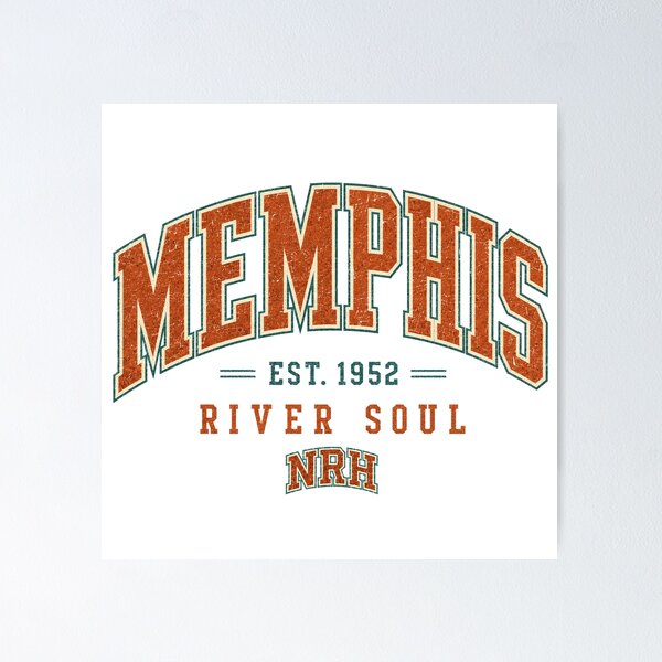 Item preview, Memphis 1952 River Soul Art designed and sold by Normandy Road Heritage™ - Vintage Garage Art.