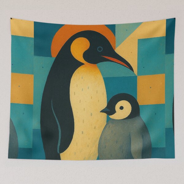 Artikelvorschau, Kaiserpinguin – Eine geometrische Illustration entworfen und verkauft von GalleryKauffeld.